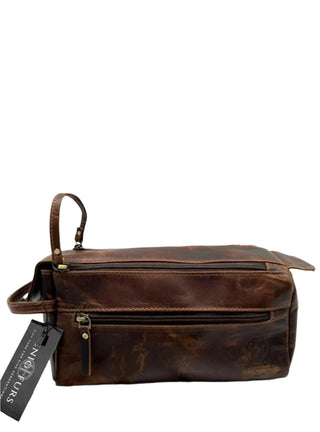 Leather Dopp Kit.