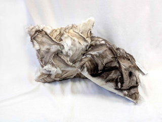 fox fur pillow