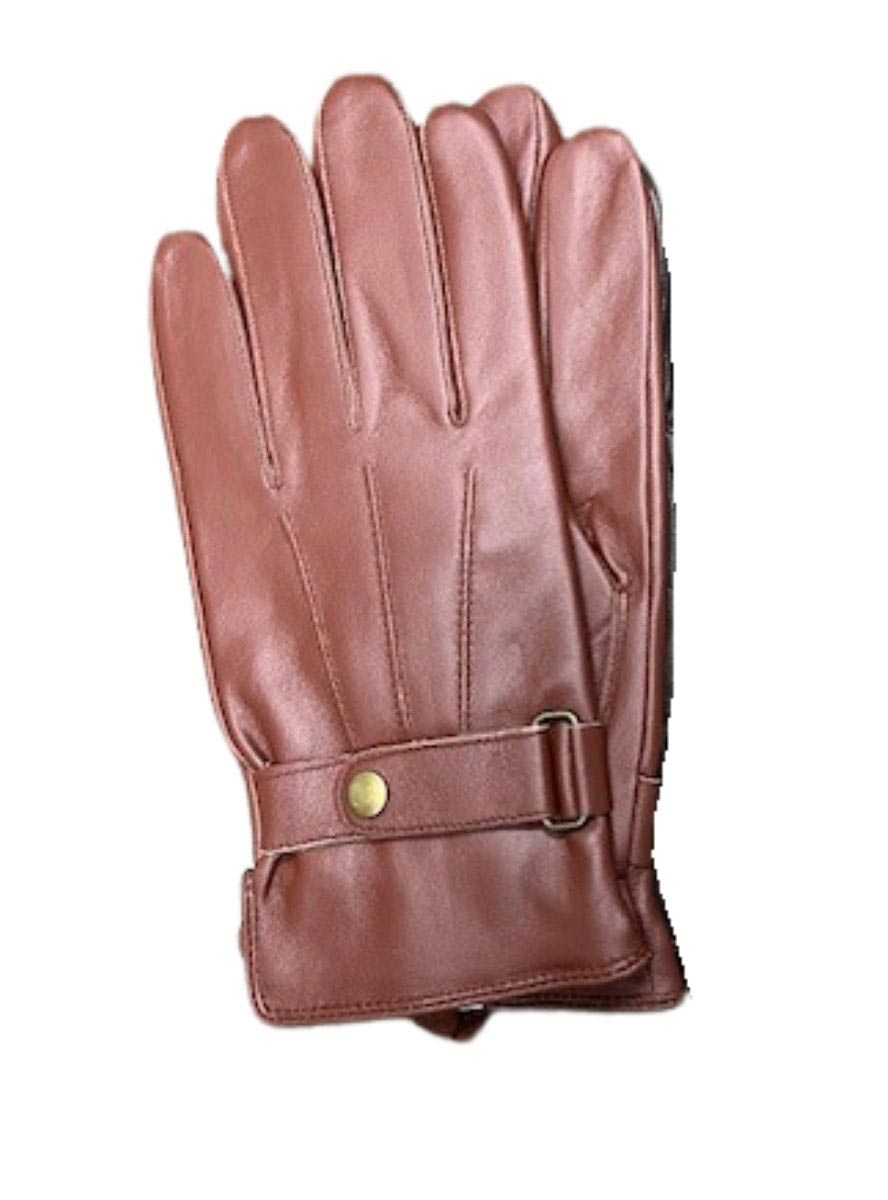 Henig Furs Men s Genuine Leather Gloves Cognac XL