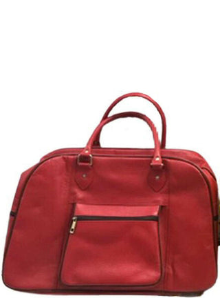 Leather Weekend Bag.