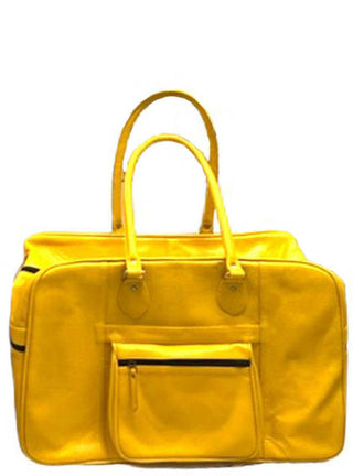 Leather Weekend Bag.