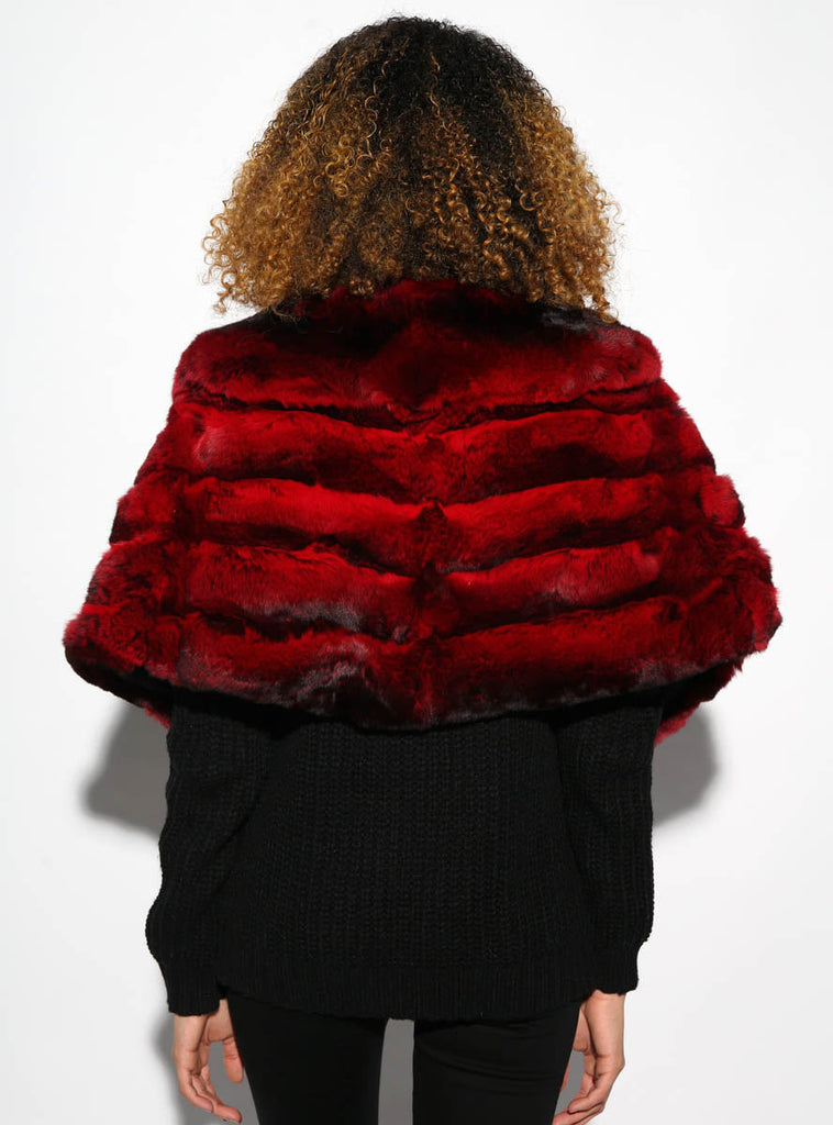 Women's Chinchilla Fur Cape