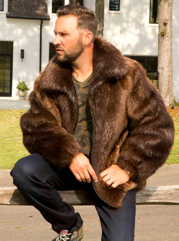 men's beaver fur jacket