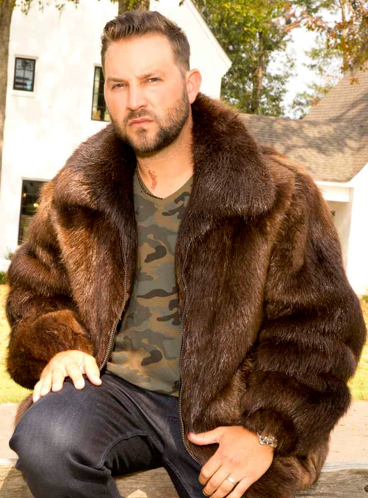 men's beaver fur jacket