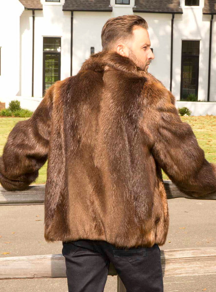 men's beaver fur jacket