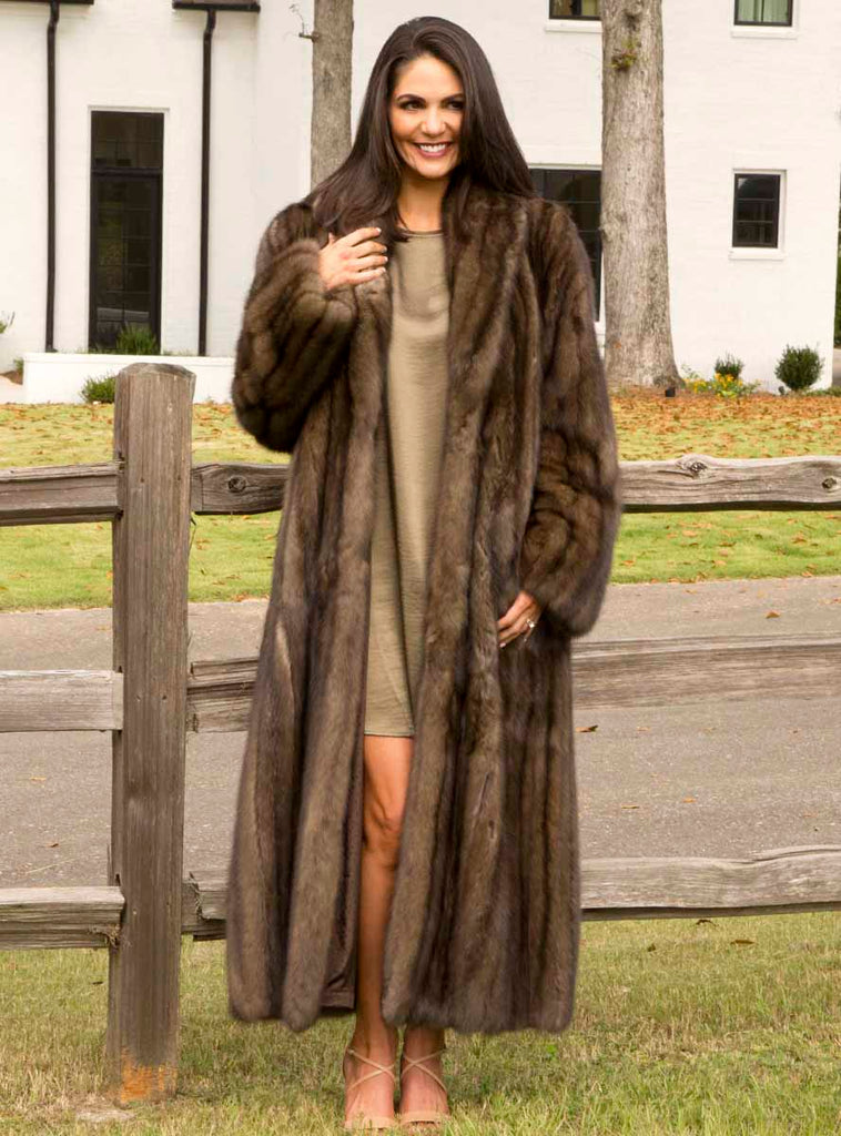 Russian sable fur coat