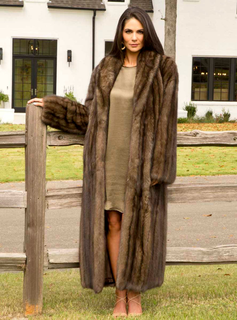 Russian sable fur coat