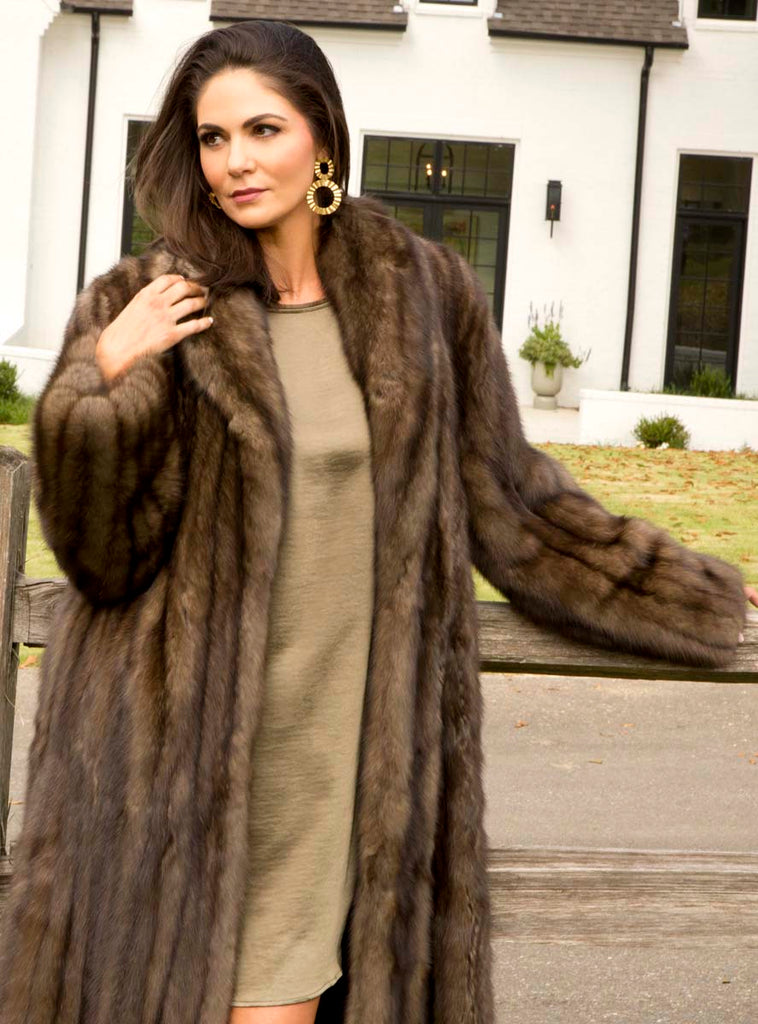 Russian sable fur coat