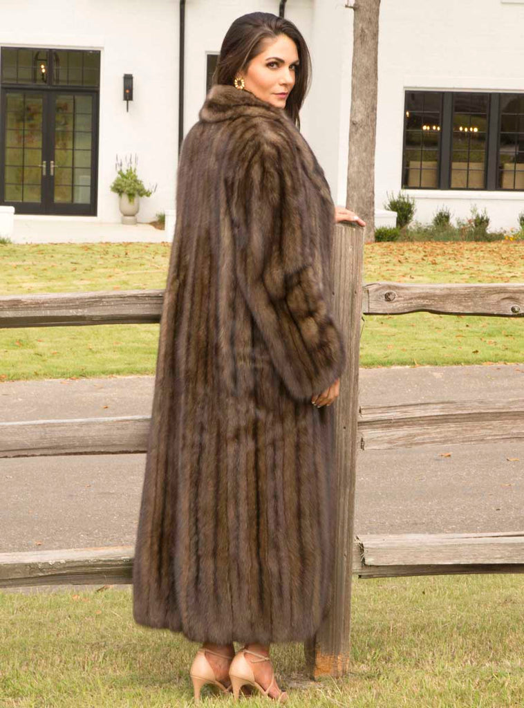 Russian sable fur coat