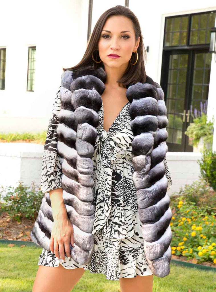 women's chinchilla fur vest