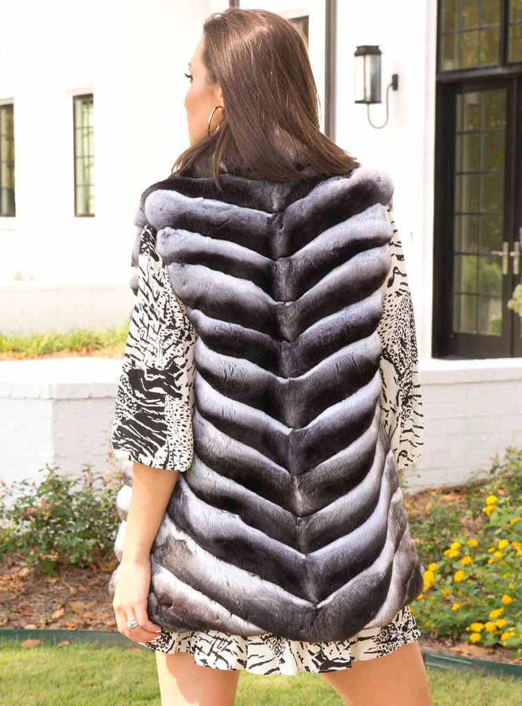 women's chinchilla fur vest