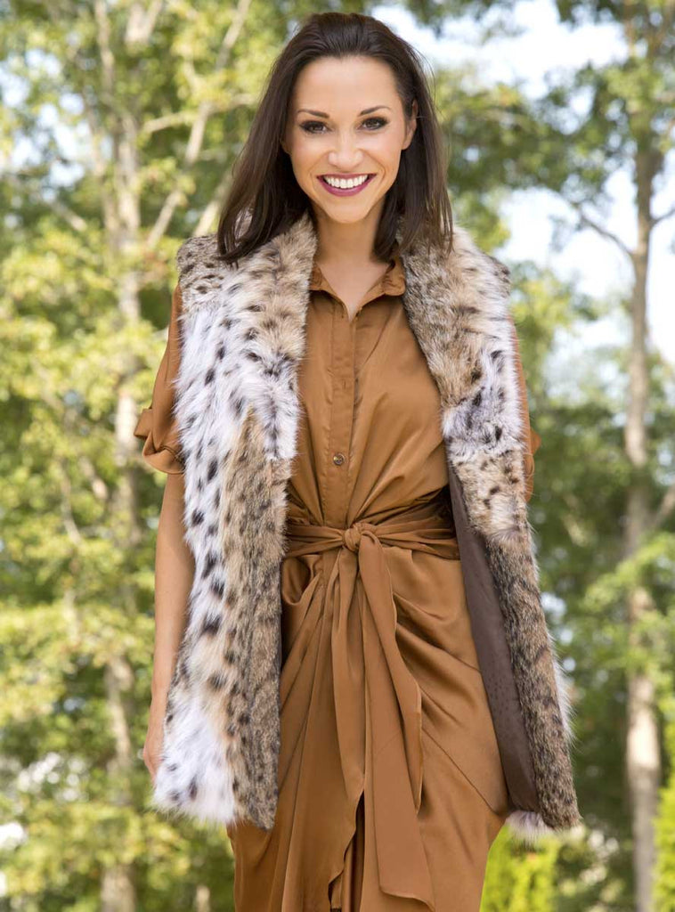 bobcat fur vest