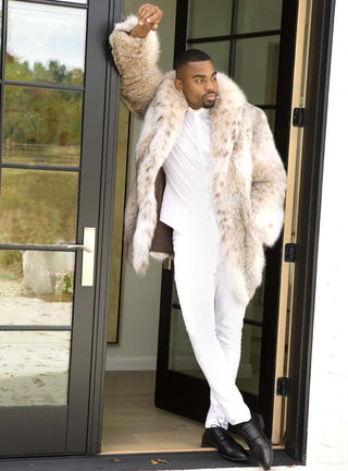 Men's Lynx Fur Stroller.