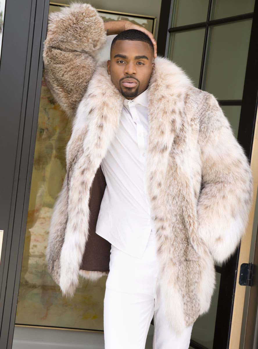 Horizontal Lynx Fur Coats Vintage Horizontal Canadian Lynx Vest