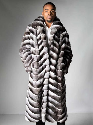 Men's Chinchilla Fur Coat.