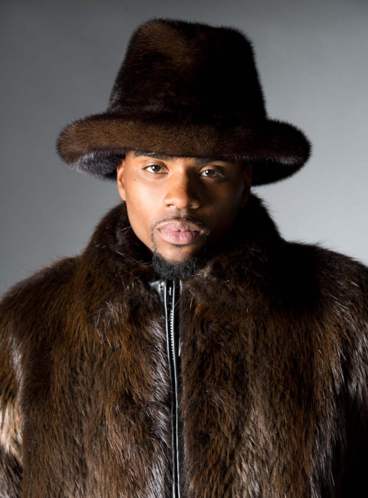 men's mink hat