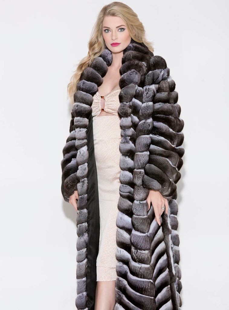 women's chinchilla coat