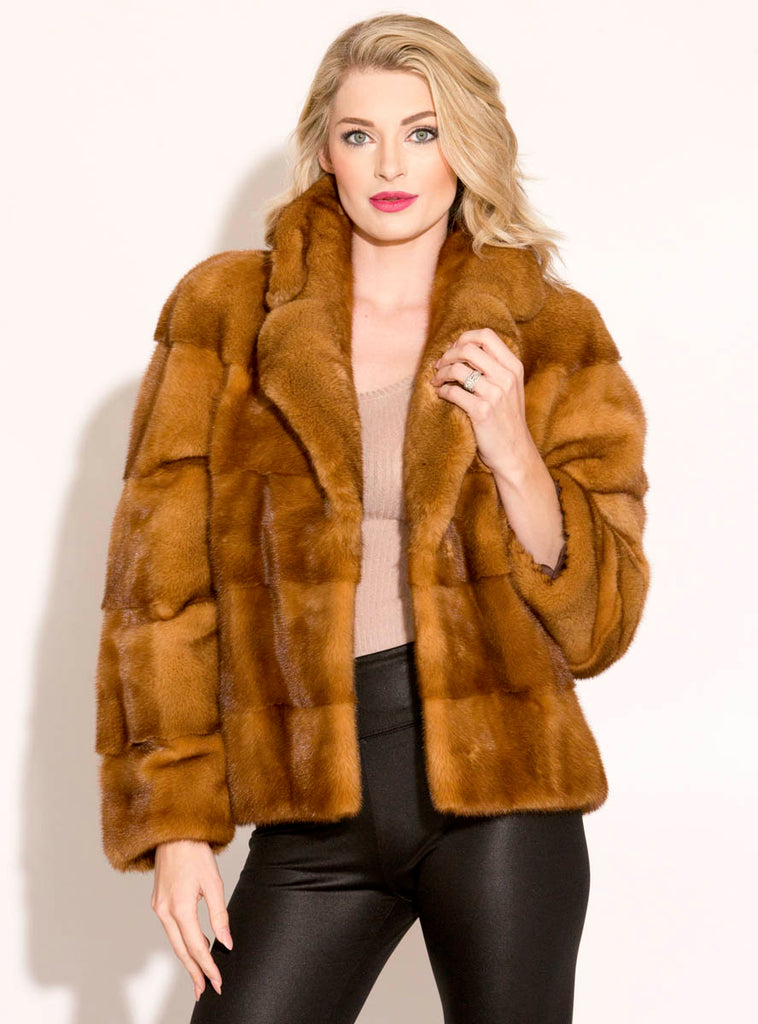 whisky mink jacket