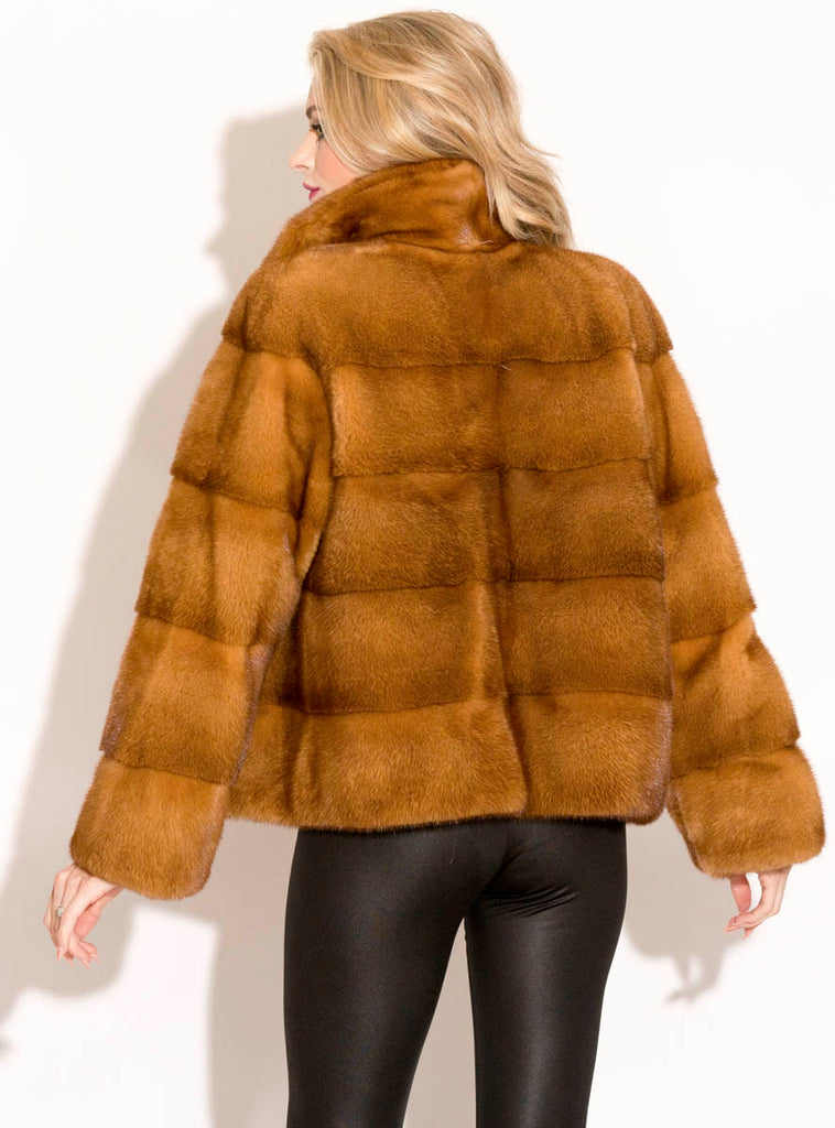 whisky mink jacket