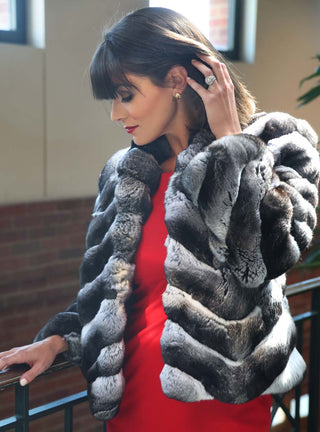 Chinchilla Fur Bolero Jacket.
