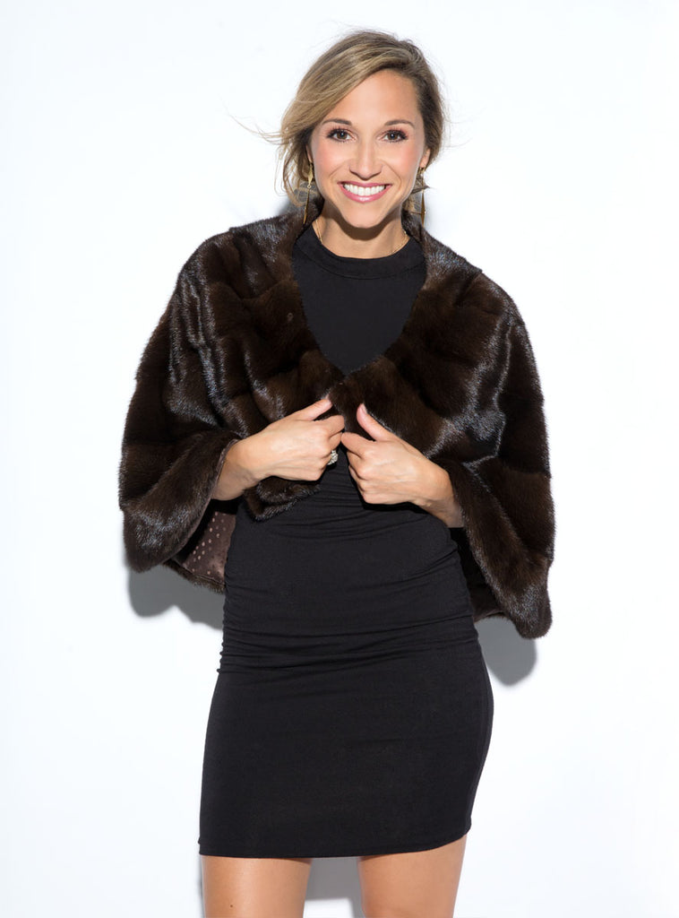 women's mink fur cape