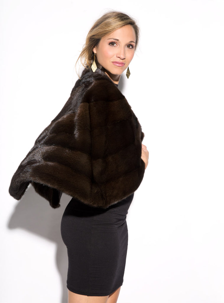 women's mink fur cape