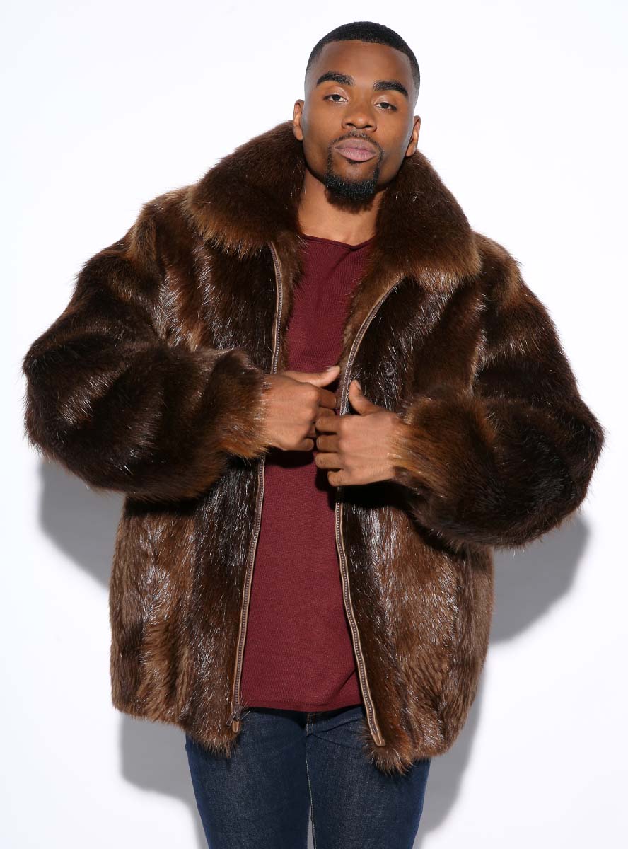 Men's Beaver Fur Jacket | Henig Furs