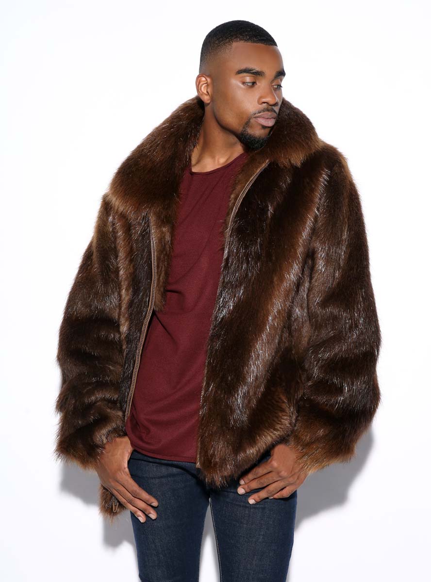 fur jacket men