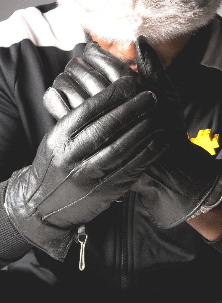 men's lamb leather gloves