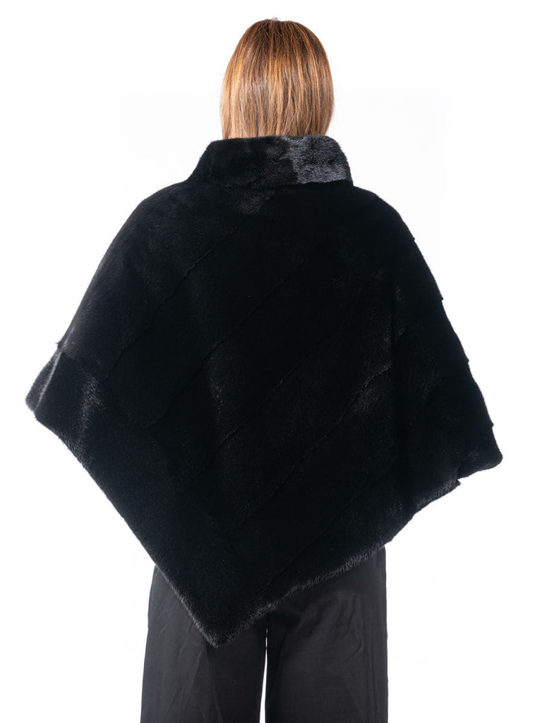 Women's Ranch Mink Fur Poncho