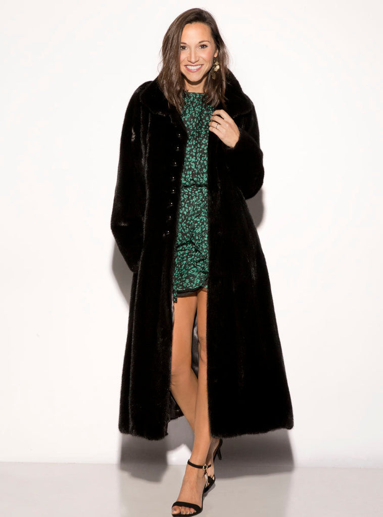 women's mink fur coat