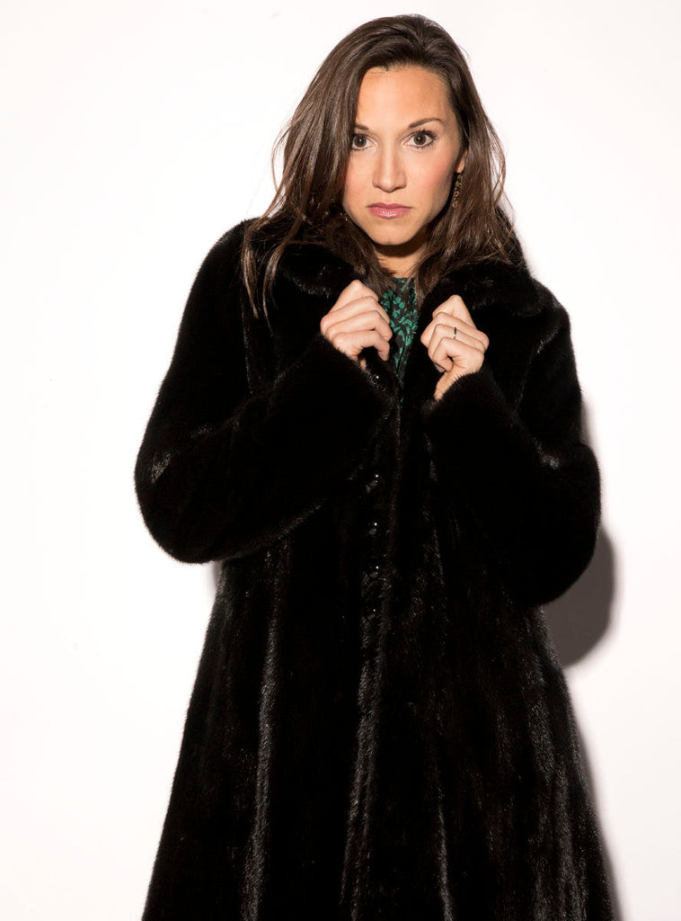 women's mink fur coat