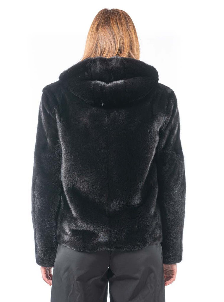 Women's Ranch SAGA Mink Fur Jacket with Zip Front