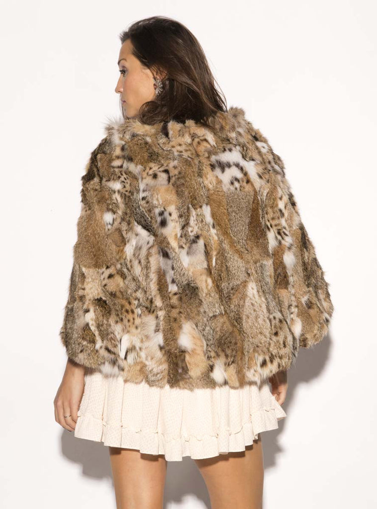 women's bobcat fur cape