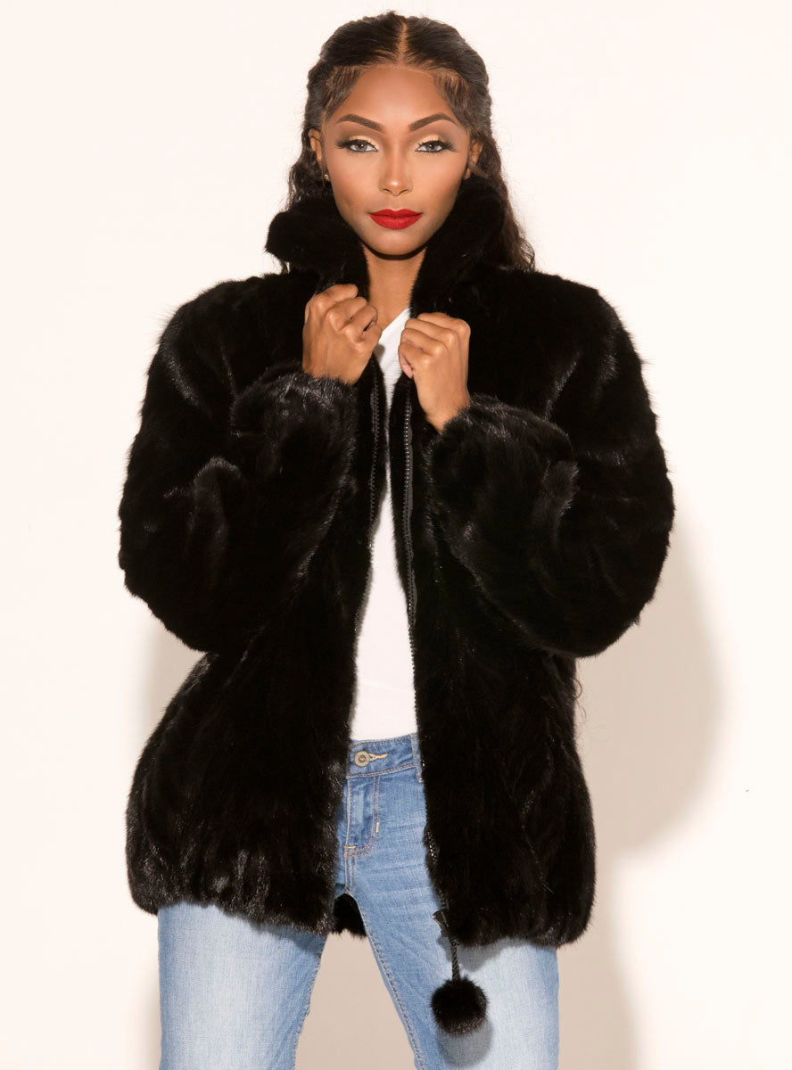 Demi Buff Mink Fur Jacket - Large | Estate Furs