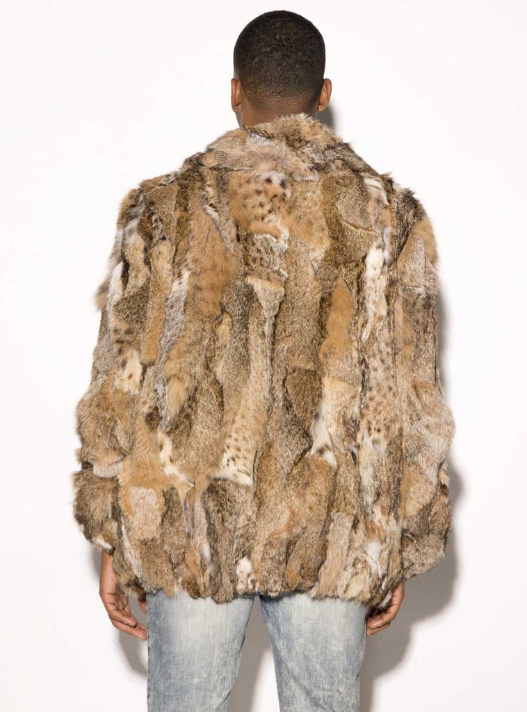 men's fur bomber jacket