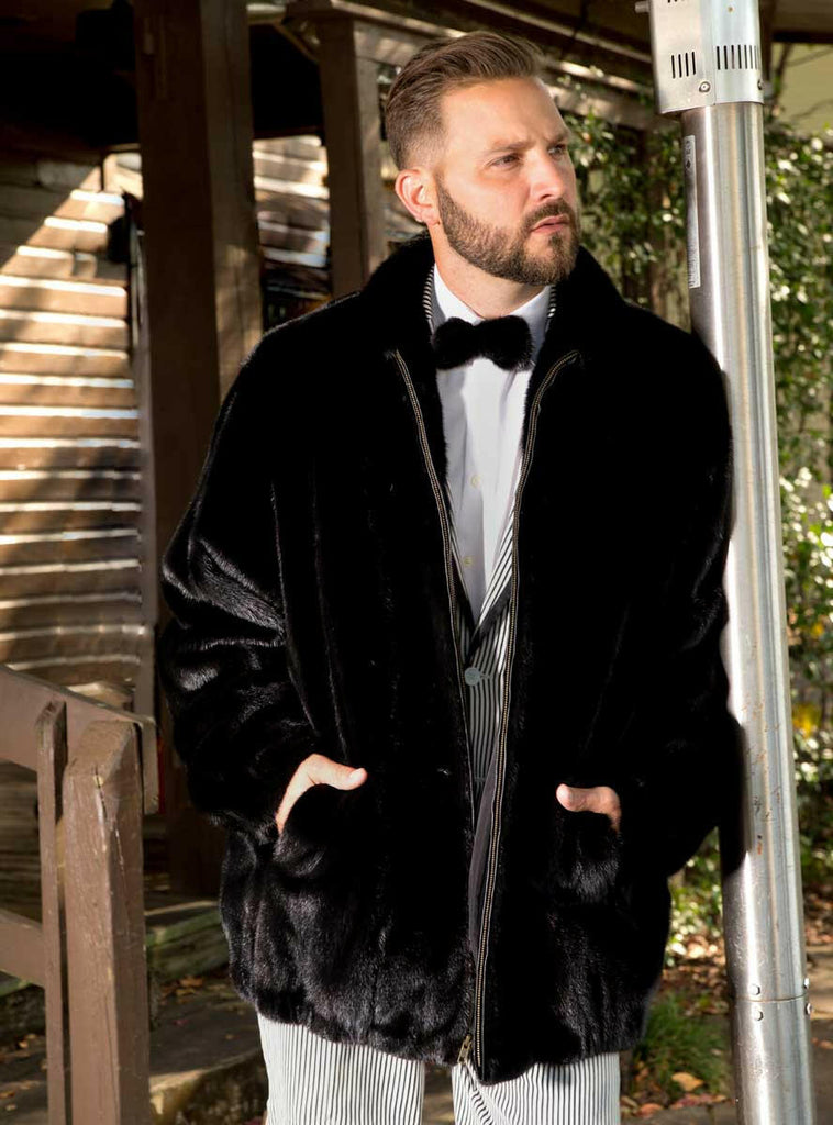 men's mink fur jacket