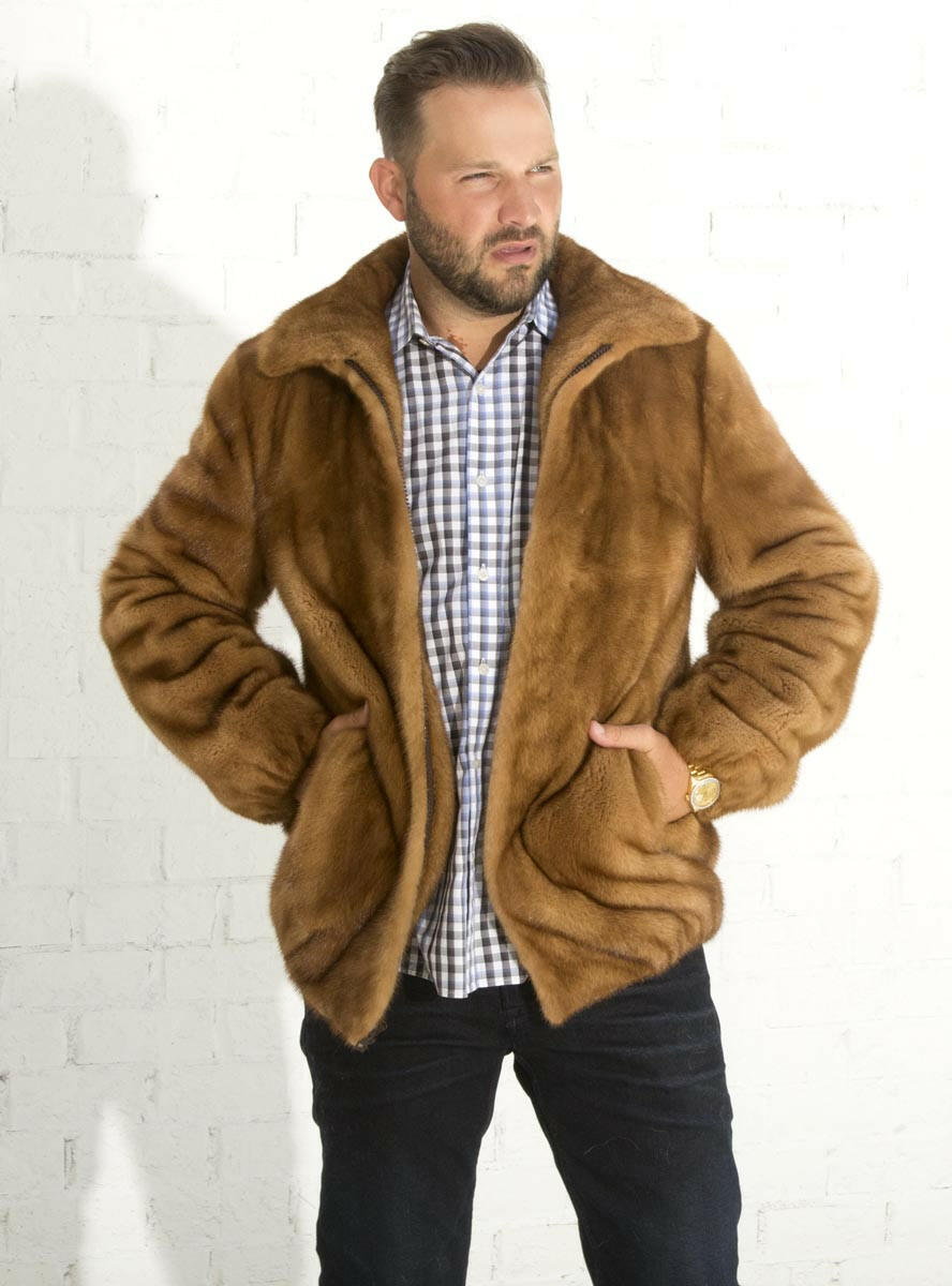 Henig Furs Men's Beaver Fur Jacket M