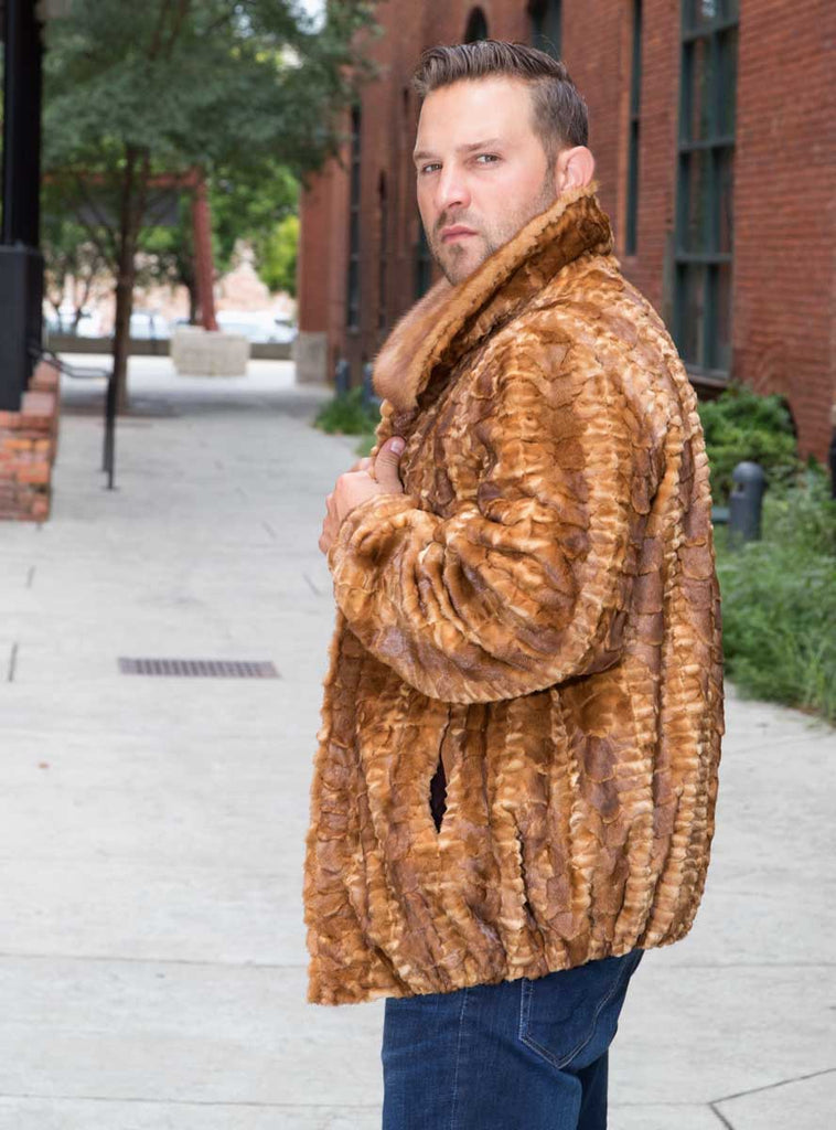 men's mink fur jacket