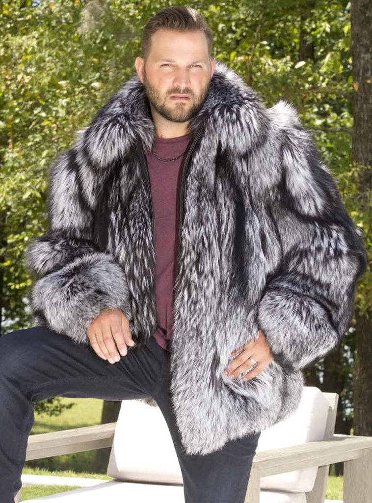 men's silver fox jacket