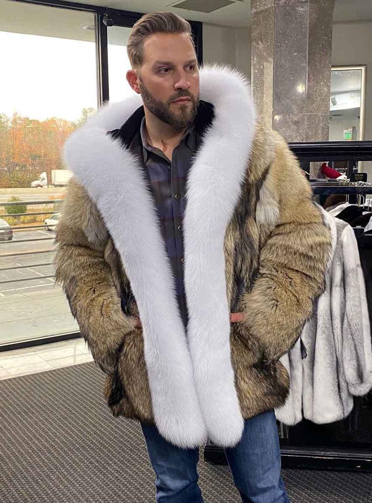 Duckie confetti fur coats  Mens fur coat, Mens fashion coat, Mens