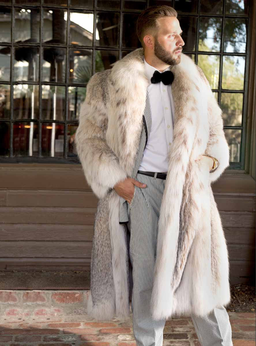 Men's Lynx Fur Coat