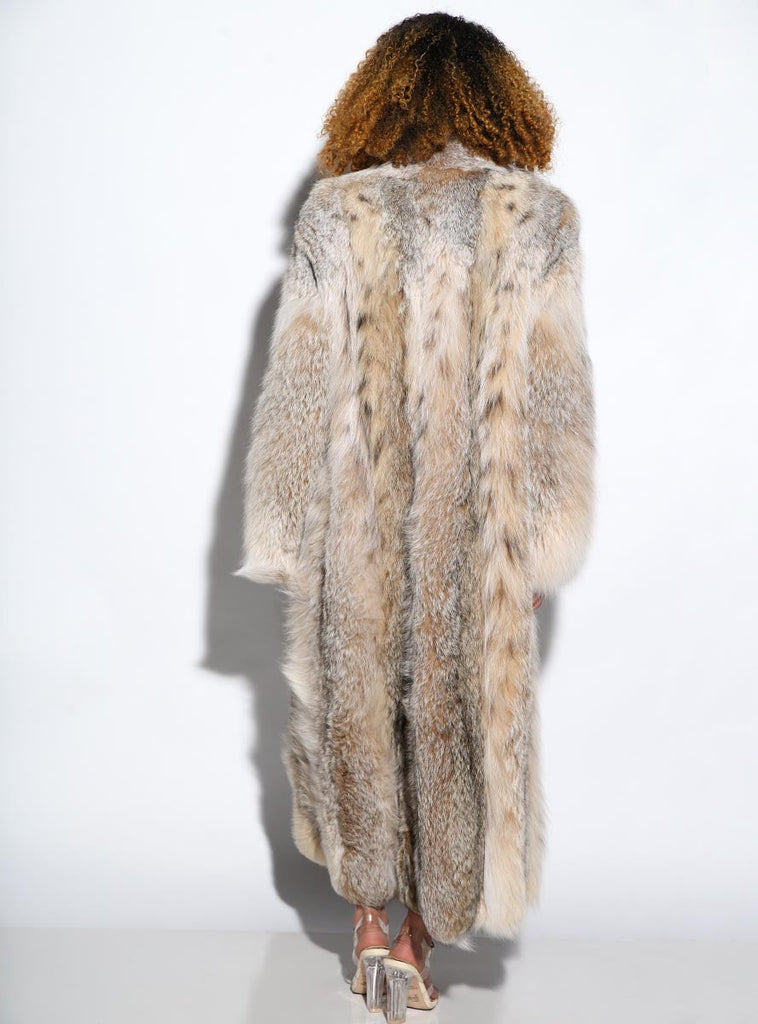 women's Canadian lynx fur coat