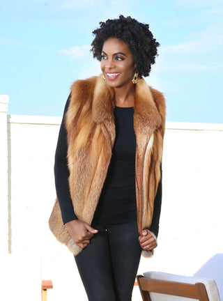 Canadian Fox Fur Vest.