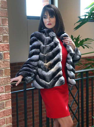 Chinchilla Fur Bolero Jacket.