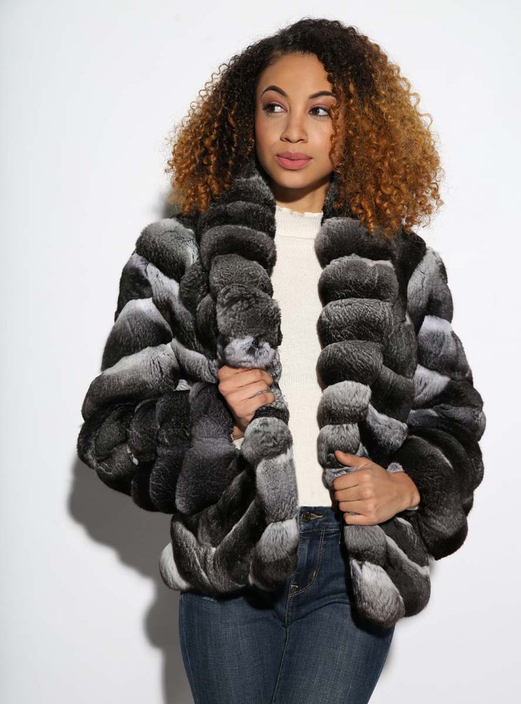 women's chinchilla fur jacket