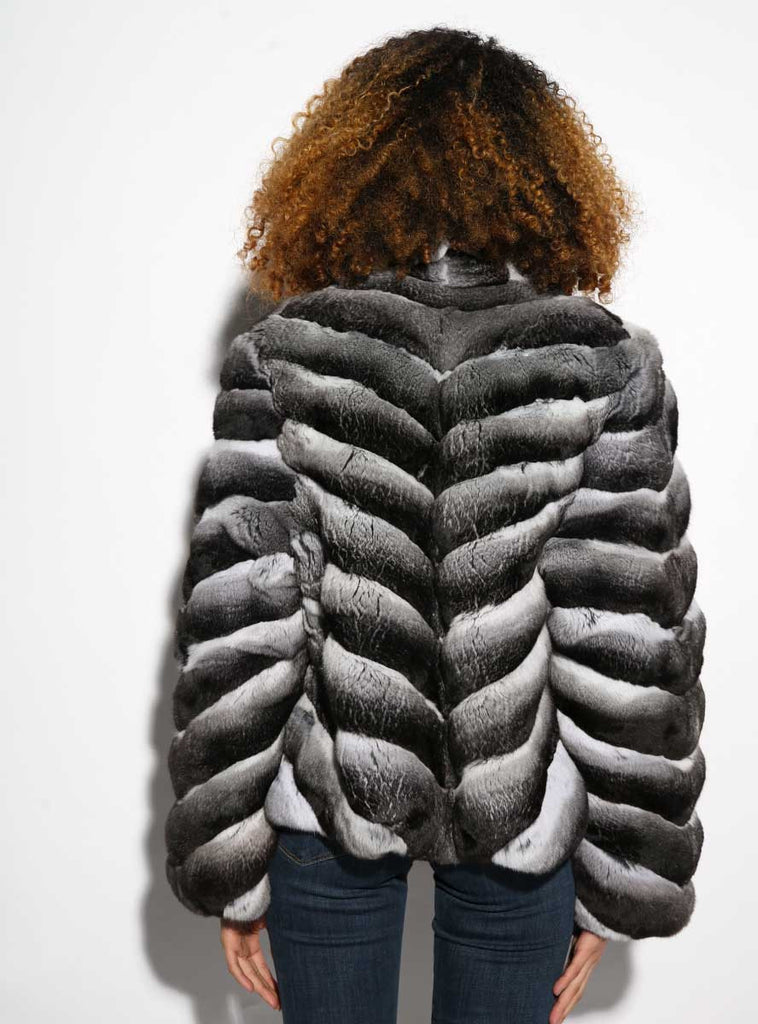 women's chinchilla fur jacket