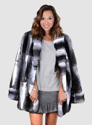 Full Skin Chinchilla Fur Stroller.
