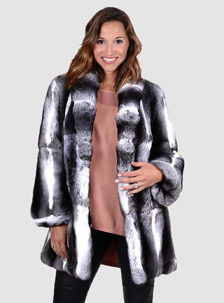 Full Skin Chinchilla Fur Stroller.