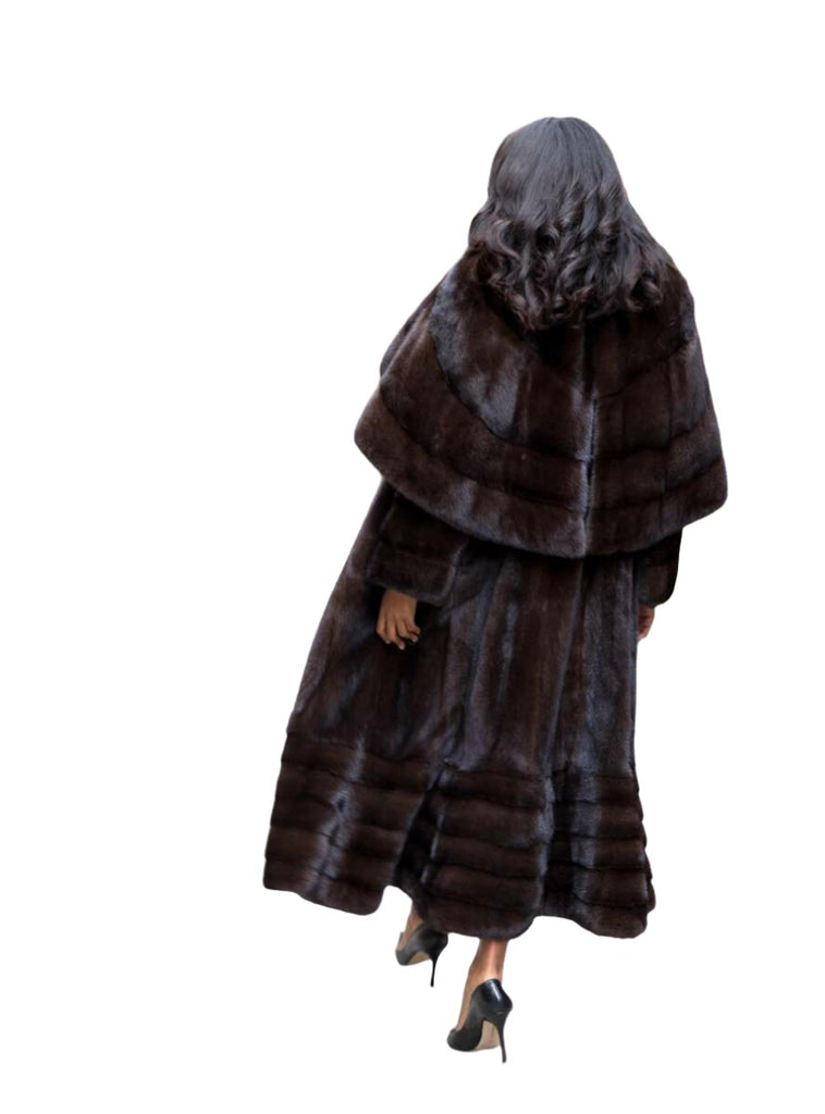 women's mink fur cape